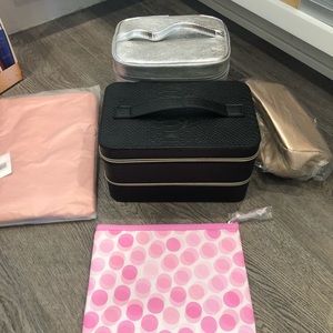 Makeup cosmetics bags & box set